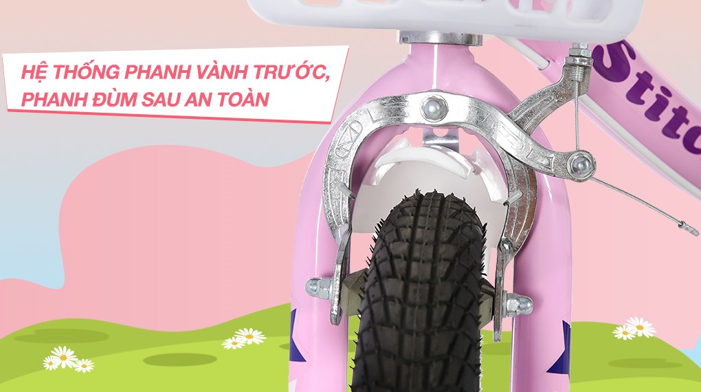 Xe Đạp Trẻ Em Stitch British Girl JY909-16 16 inch