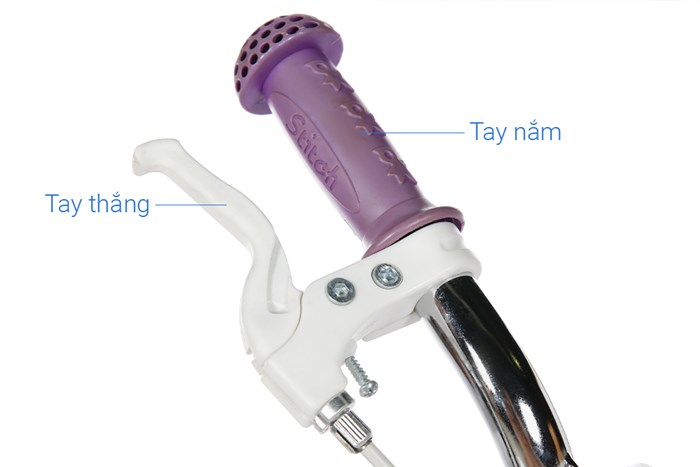 Xe Đạp Trẻ Em Stitch British Girl JY909-16 16 inch Màu Hồng