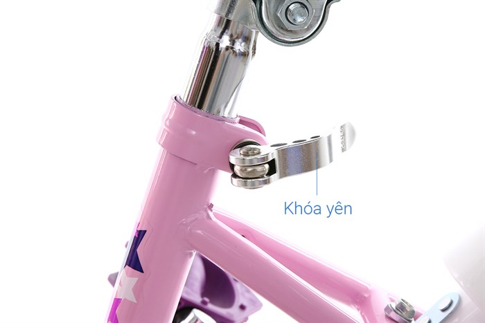 Xe Đạp Trẻ Em Stitch British Girl JK909-18 18 inch Màu Hồng