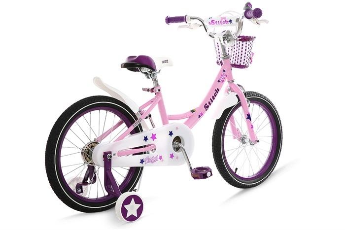 Xe Đạp Trẻ Em Stitch British Girl JK909-18 18 inch Màu Hồng