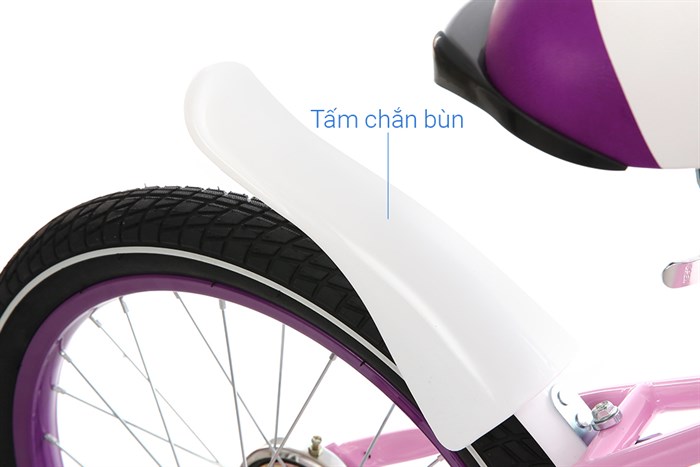 Xe Đạp Trẻ Em Stitch British Girl JK909-18 18 inch Màu Hồng