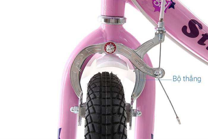 Xe Đạp Trẻ Em Stitch British Girl JK909-18 18 inch Màu Hồng