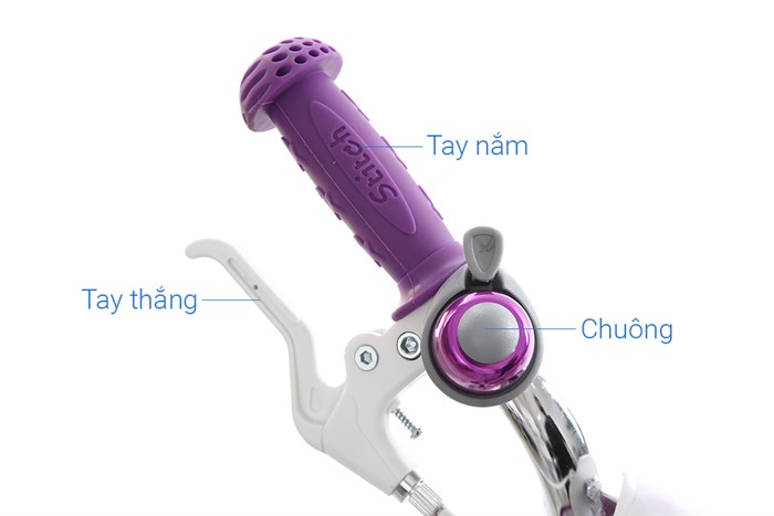 Xe Đạp Trẻ Em Stitch British Girl JK909-18 18 inch Màu Hồng