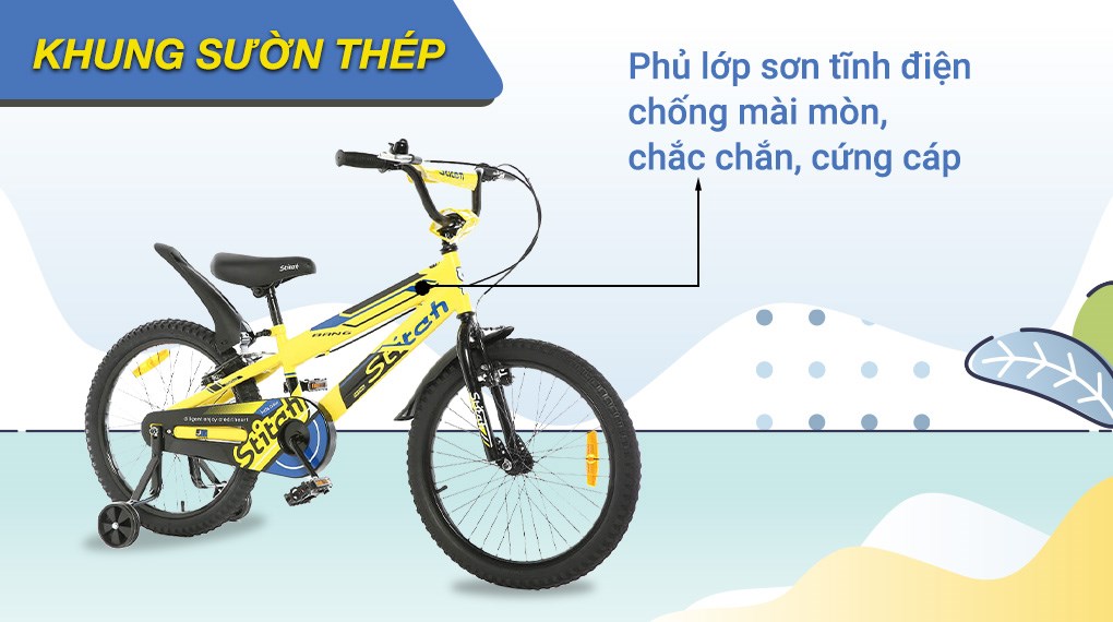 Xe Đạp Trẻ Em Stitch Warrior JK907-20 20 inch