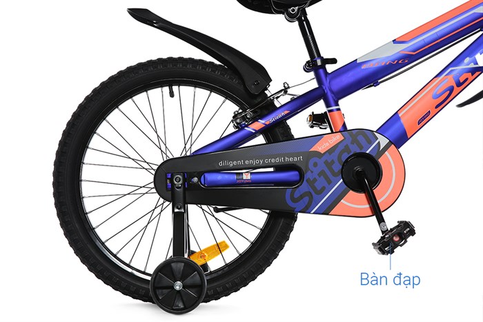 Xe Đạp Trẻ Em Stitch Warrior JK907-20 20 inch Màu Xanh Dương