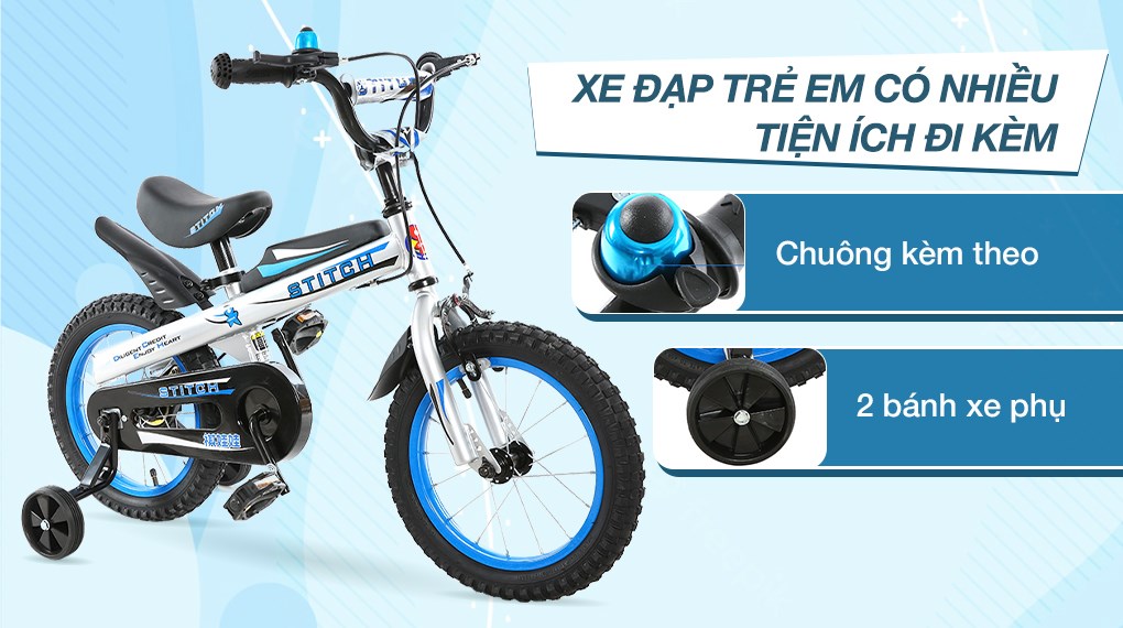 Xe Đạp Trẻ Em Stitch Knight JY903-14 14 inch