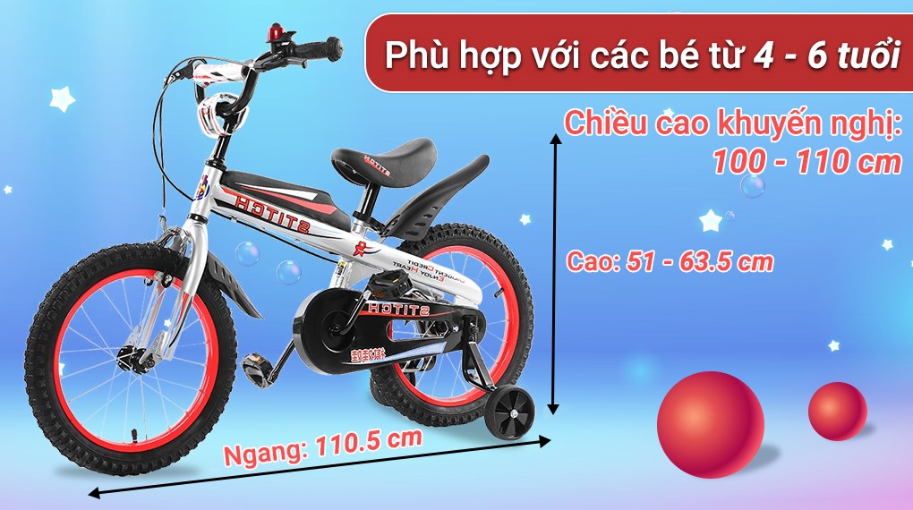 Xe Đạp Trẻ Em Stitch Knight JY903-16 16 inch
