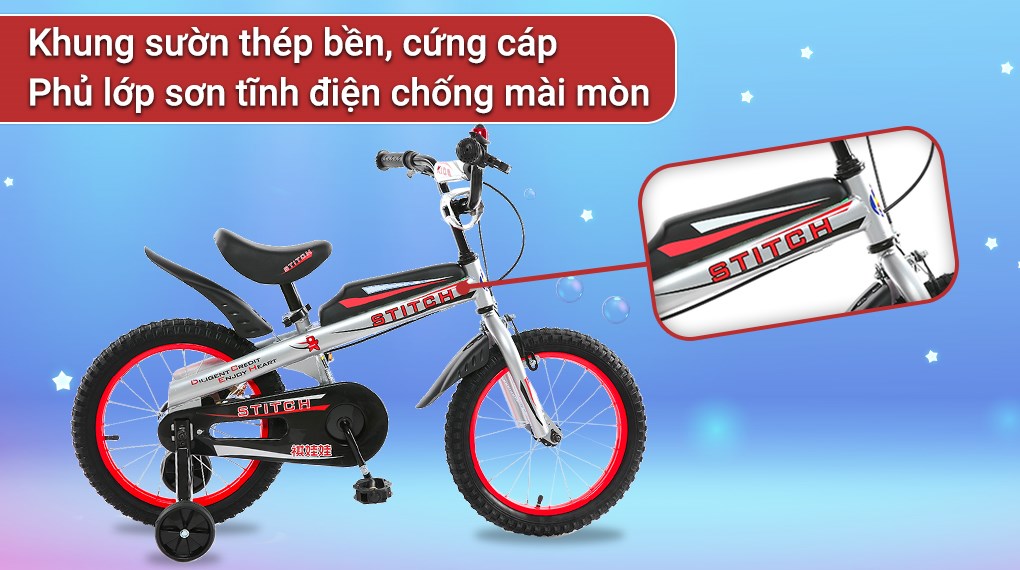 Xe Đạp Trẻ Em Stitch Knight JY903-16 16 inch