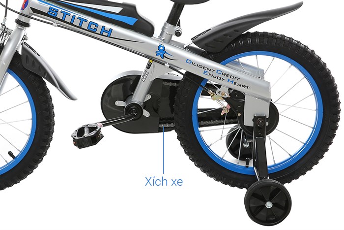 Xe Đạp Trẻ Em Stitch Knight JY903-16 16 inch Màu Xanh Dương