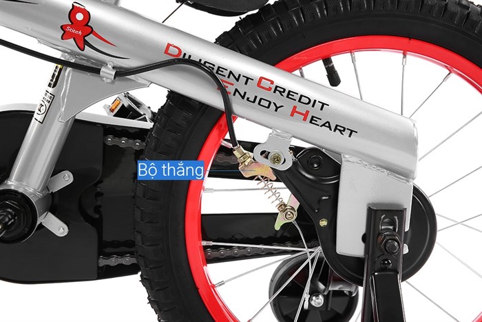Xe Đạp Trẻ Em Stitch Knight JY903-16 16 inch Màu Đỏ