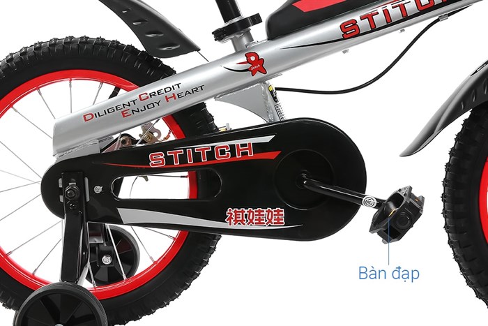 Xe Đạp Trẻ Em Stitch Knight JY903-16 16 inch Màu Đỏ