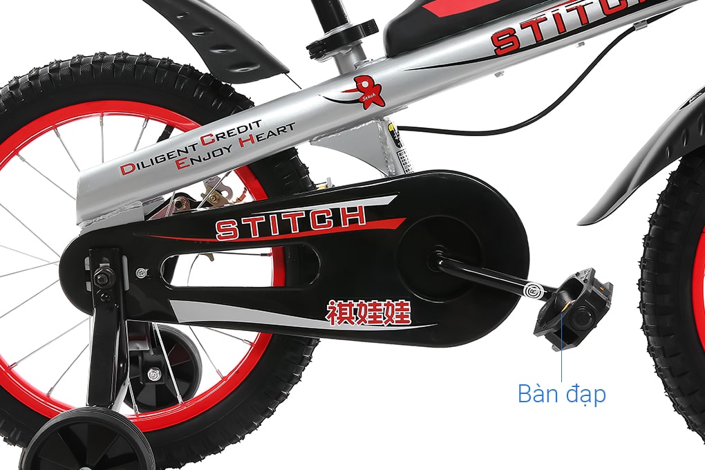 Xe Đạp Trẻ Em Stitch Knight JY903-16 16 inch Màu Đỏ