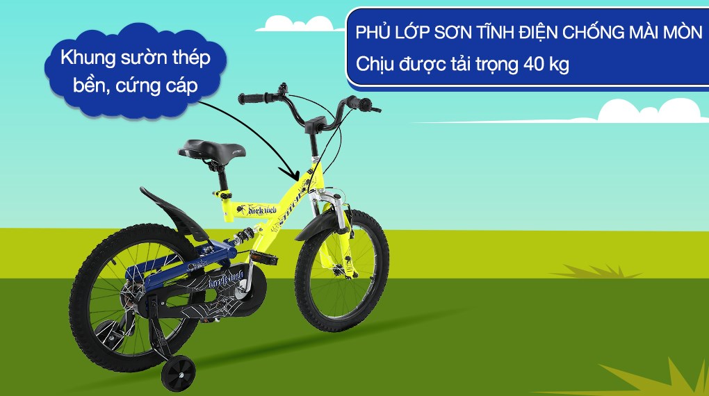 Xe Đạp Trẻ Em Stitch Spider King JY912-16 16 inch