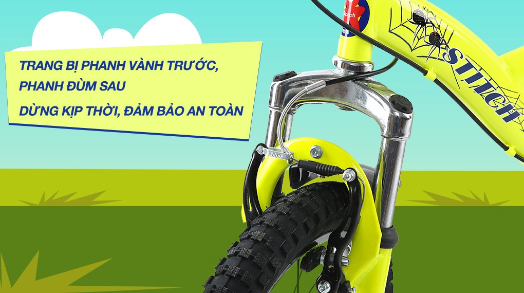 Xe Đạp Trẻ Em Stitch Spider King JY912-16 16 inch