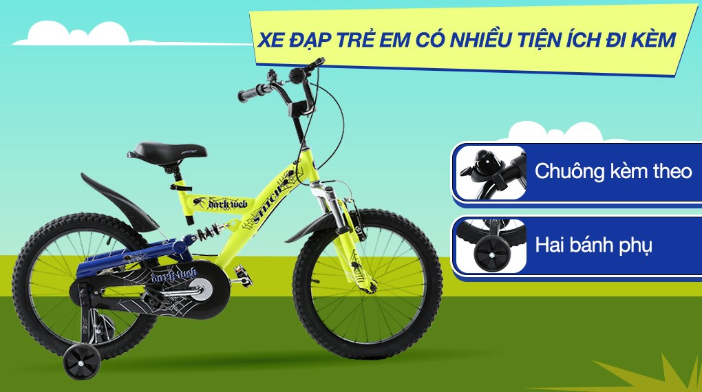 Xe Đạp Trẻ Em Stitch Spider King JY912-16 16 inch
