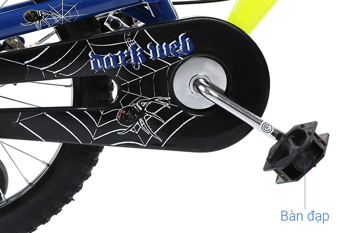 Xe Đạp Trẻ Em Stitch Spider King JK912-18 18 inch Màu Vàng