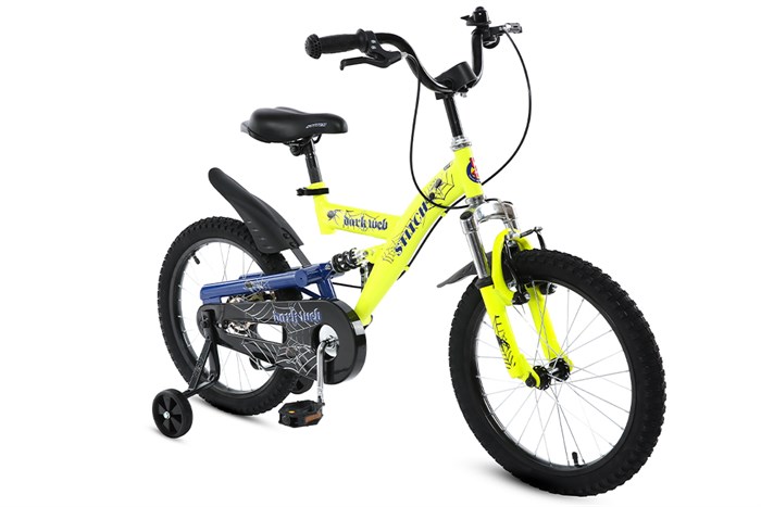Xe Đạp Trẻ Em Stitch Spider King JK912-18 18 inch Màu Vàng