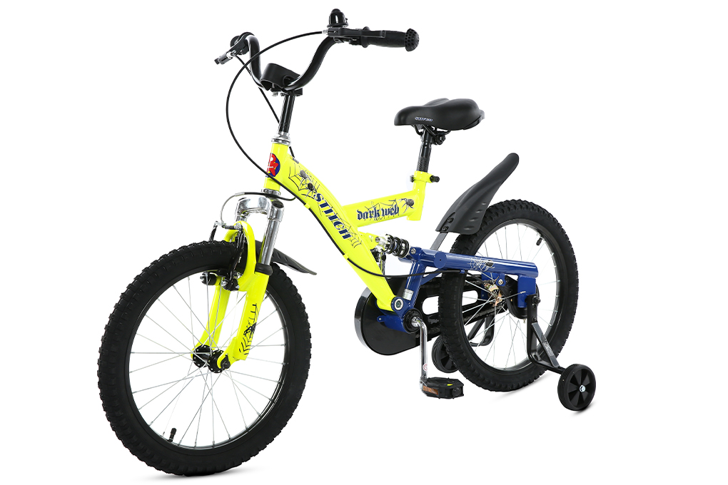 Xe Đạp Trẻ Em Stitch Spider King JK912-18 18 inch Màu Vàng