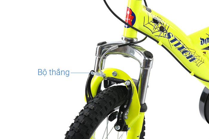 Xe Đạp Trẻ Em Stitch Spider King JK912-18 18 inch Màu Vàng