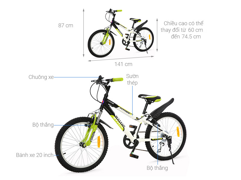Xe Đạp Trẻ Em Stitch Feinis JK911-20 20 inch