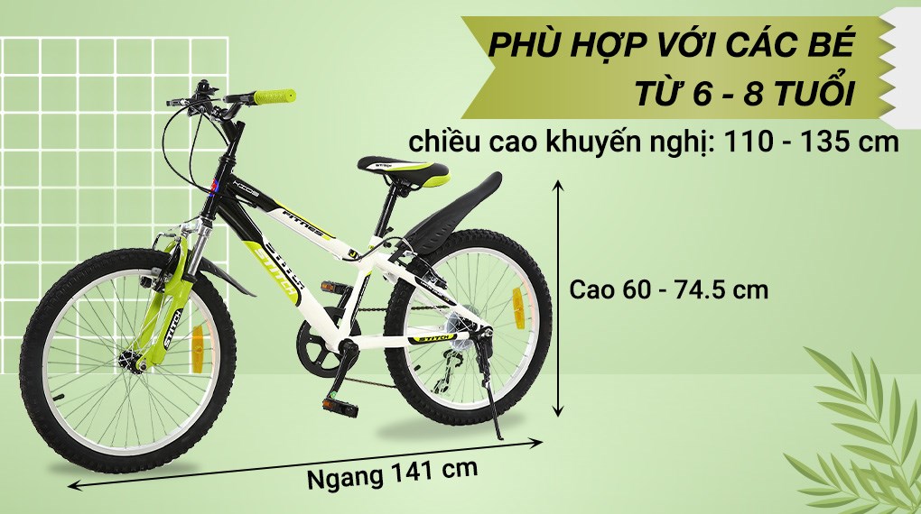 Xe Đạp Trẻ Em Stitch Feinis JK911-20 20 inch