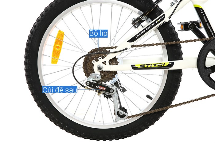 Xe Đạp Trẻ Em Stitch Feinis JK911-20 20 inch Màu Xanh lá