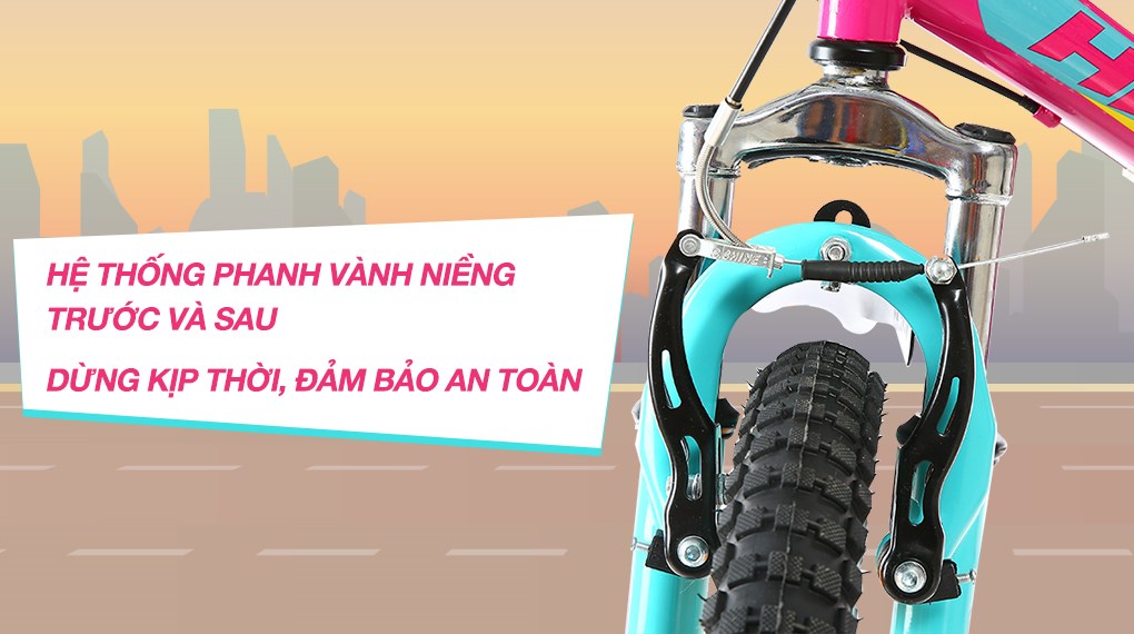 Xe Đạp Trẻ Em Stitch Rainbow Candy JK911-20 20 inch