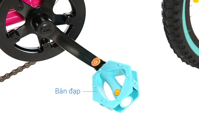 Xe Đạp Trẻ Em Stitch Rainbow Candy JK911-20 20 inch Màu Hồng