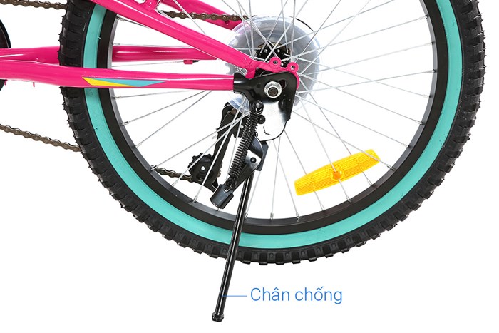 Xe Đạp Trẻ Em Stitch Rainbow Candy JK911-20 20 inch Màu Hồng