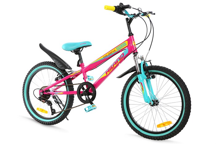 Xe Đạp Trẻ Em Stitch Rainbow Candy JK911-20 20 inch Màu Hồng