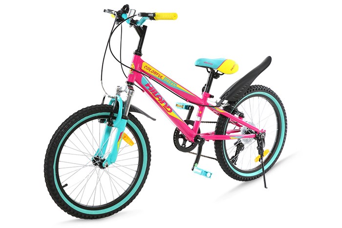 Xe Đạp Trẻ Em Stitch Rainbow Candy JK911-20 20 inch Màu Hồng