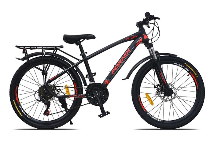 Xe Đạp Địa Hình MTB Fornix R24 24 inch Màu Đen - Đỏ