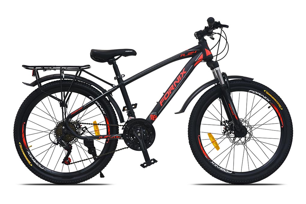 Xe Đạp Địa Hình MTB Fornix R24 24 inch Màu Đen - Đỏ