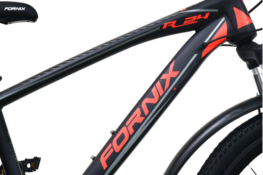 Xe Đạp Địa Hình MTB Fornix R24 24 inch Màu Đen - Đỏ