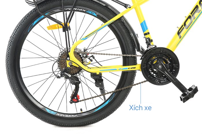 Xe đạp địa hình MTB Fornix C26 26 inch Màu Vàng