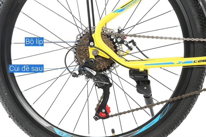 Xe đạp địa hình MTB Fornix C26 26 inch Màu Vàng