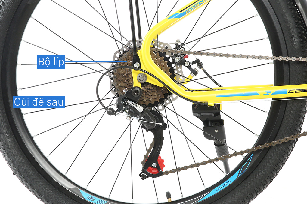 Xe đạp địa hình MTB Fornix C26 26 inch Màu Vàng