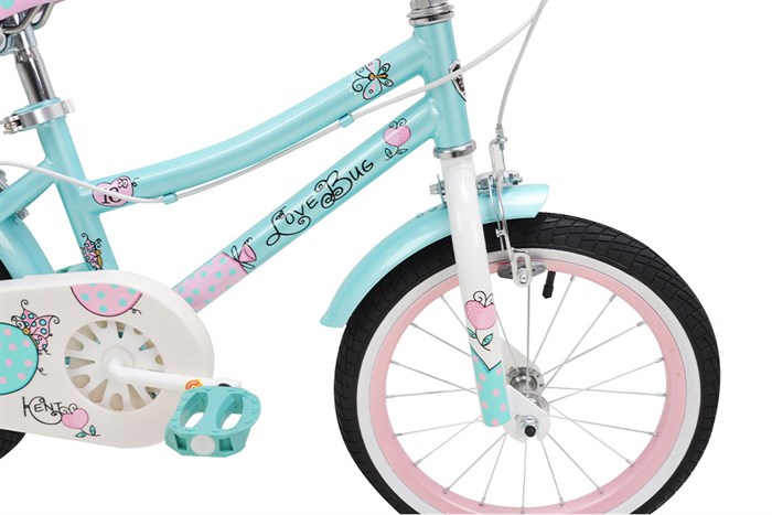 Xe Đạp Trẻ Em Kent Love Bug V201613 16 inch Màu Xanh ngọc
