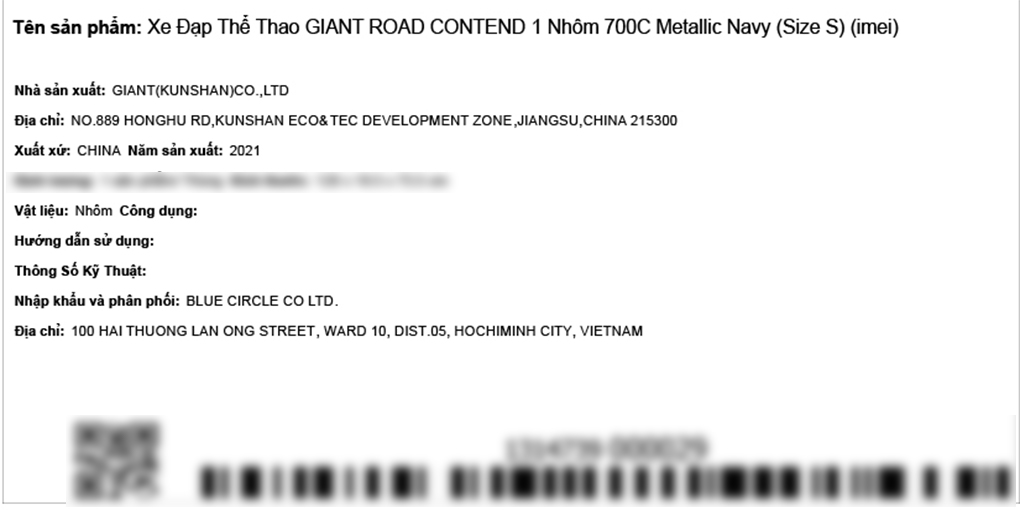 Xe Đạp Thể Thao Road Giant Contend 1 29 inch Size S