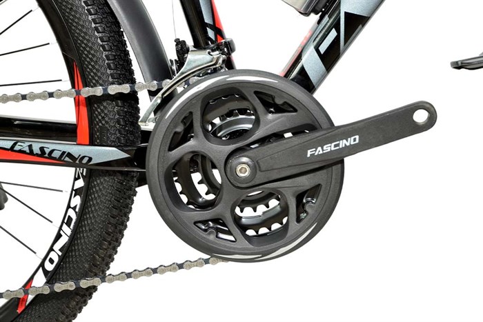 Xe Đạp Địa Hình MTB Fascino A400 24 inch Màu Đen - Đỏ