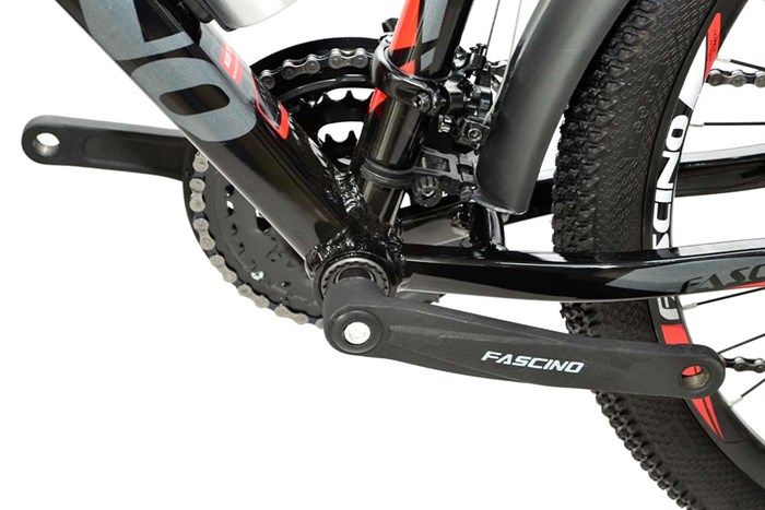 Xe Đạp Địa Hình MTB Fascino A400 24 inch Màu Đen - Đỏ