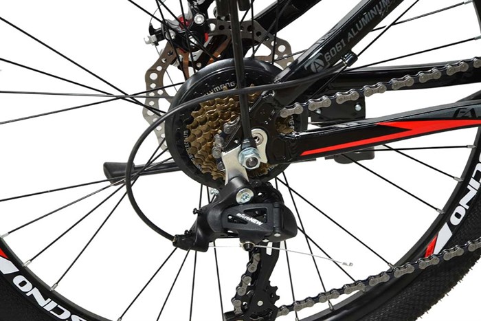 Xe Đạp Địa Hình MTB Fascino A400 24 inch Màu Đen - Đỏ