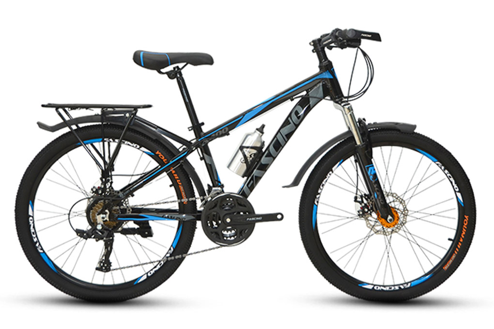 Xe Đạp Địa Hình MTB Fascino A400 24 inch Màu Đen - xanh dương