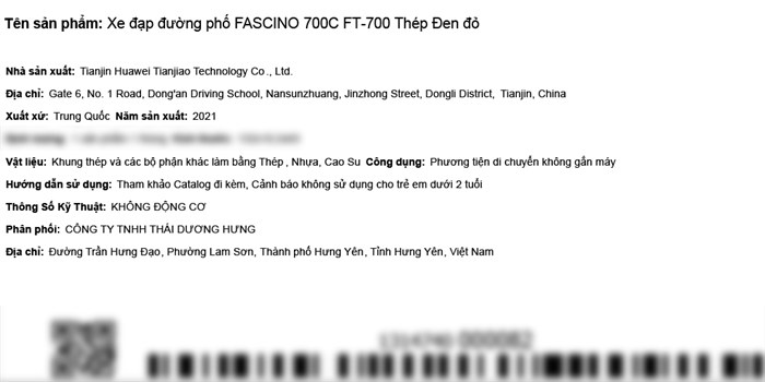 Xe Đạp Đường Phố Touring Fascino FT-700 27.5 inch