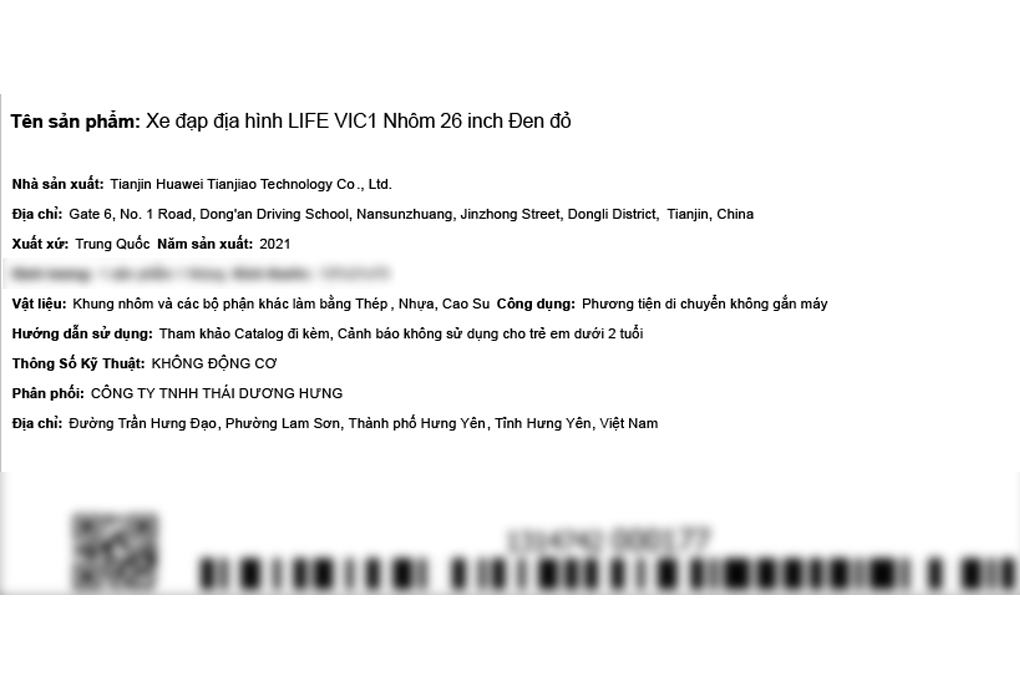 Xe Đạp Địa Hình MTB Life VIC1 26 inch