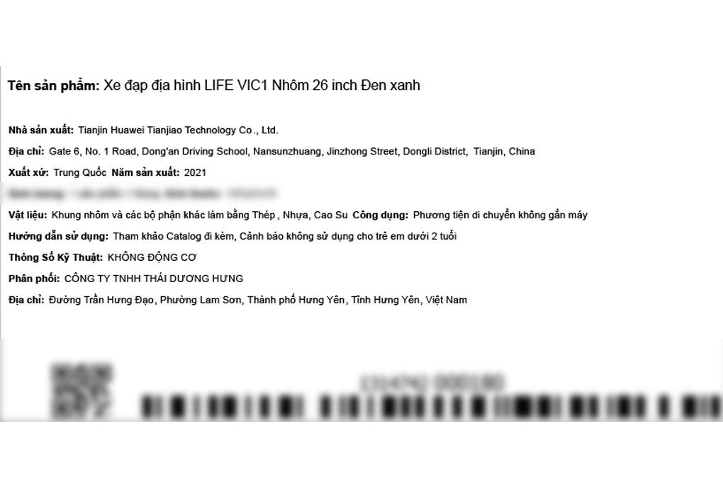 Xe Đạp Địa Hình MTB Life VIC1 26 inch