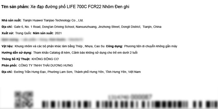 Xe Đạp Đường Phố Touring Life FCR22 27.5 inch Màu Đen