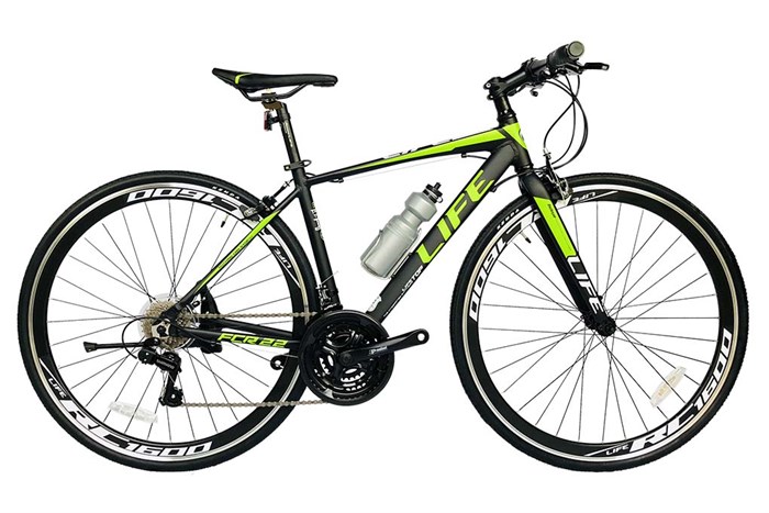 Xe Đạp Đường Phố Touring Life FCR22 27.5 inch Màu Đen - Xanh lá