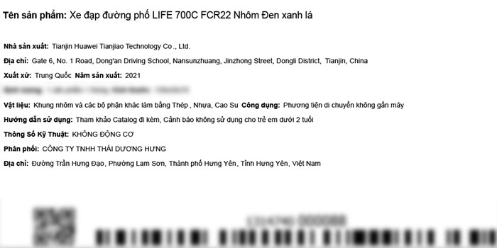 Xe Đạp Đường Phố Touring Life FCR22 27.5 inch Màu Đen - Xanh lá