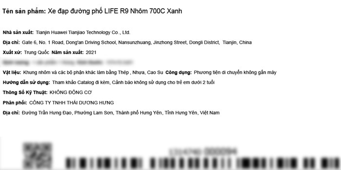 Xe Đạp Đường Phố Touring Life R9 27.5 inch Màu Xanh Dương